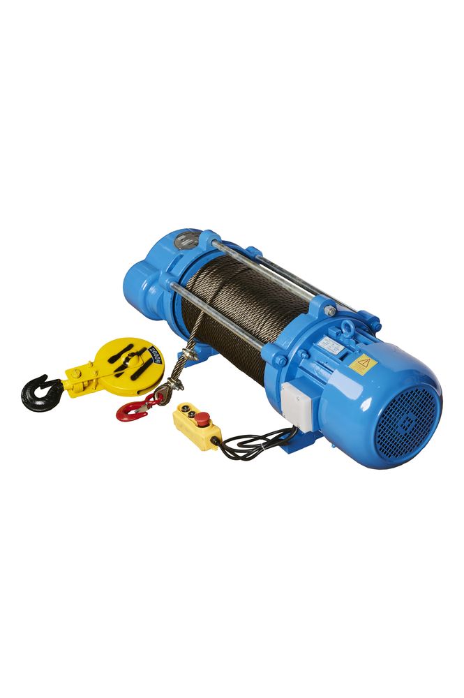 Лебедка TOR ЛЭК-1000 E21 (KCD) 1000/2000 кг 380 В с канатом 100/50 м 